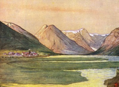 Norsko: Mundal, Fjaerland, Sognefjord (barva lito) od Nico Jungman