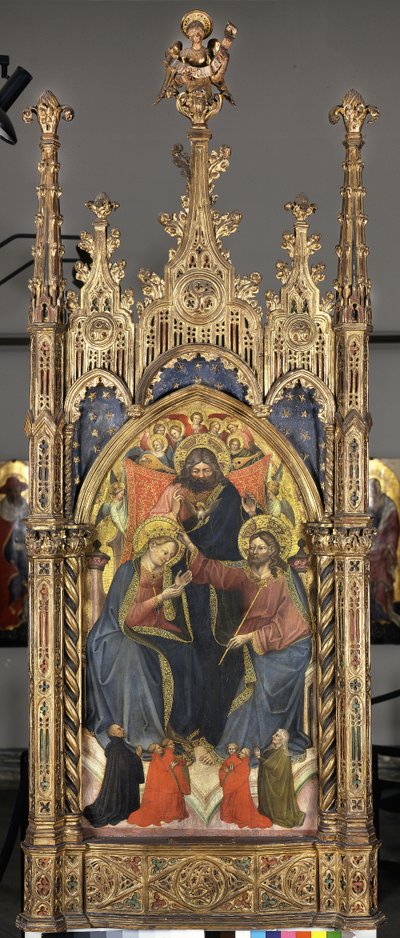 Korunovace Panny Marie, kolem roku 1400 od Nicolò di Pietro