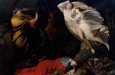 Francesca da Rimini v Dantově pekle, 1810. od Nicola Monti