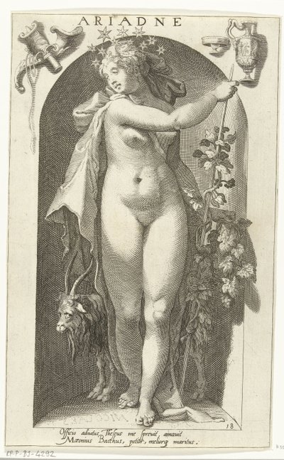 Ariadne (název na objektu) Starověcí bohové (název série) od Nicolaas Braeu