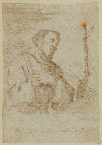 Svatý František. Z údajně unikátního Murillova leptu. od Nicolaas Henneman