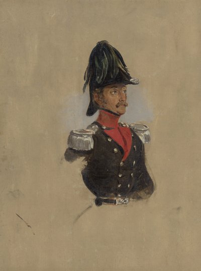 Portrétní studie kapitána J.J.P. z Munnicku od Nicolaas Pieneman