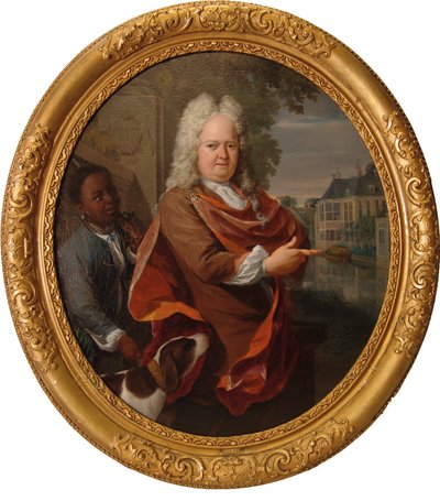 Francois van Bredehoff po boku svého sluhy Taba Jansze od Nicolaas Verkolje