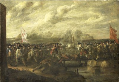 Pěchotní šarvátka v osmdesátileté válce od Nicolaas van Eyck (II) (attributed to)