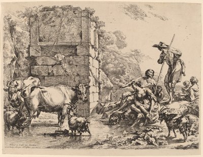 Pití krav, 1680. od Nicolaes Berchem