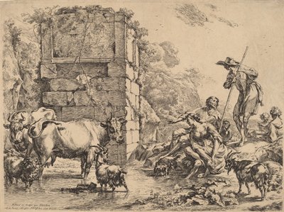 Pití krav, 1680. od Nicolaes Berchem