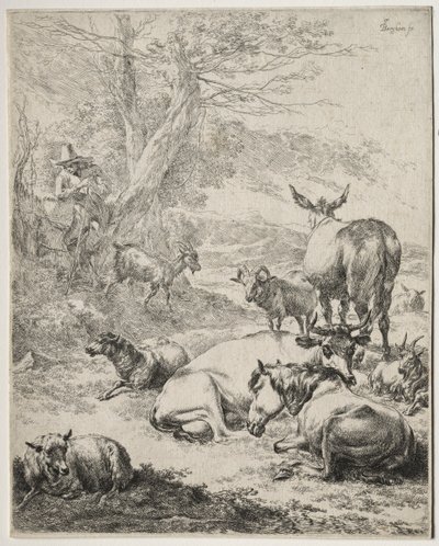 Stádo v klidu od Nicolaes Berchem