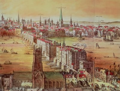 Old London Bridge, detail z 