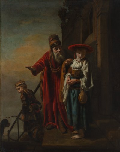 Abraham propouští Hagar a Izmaela, 1653. od Nicolaes Maes