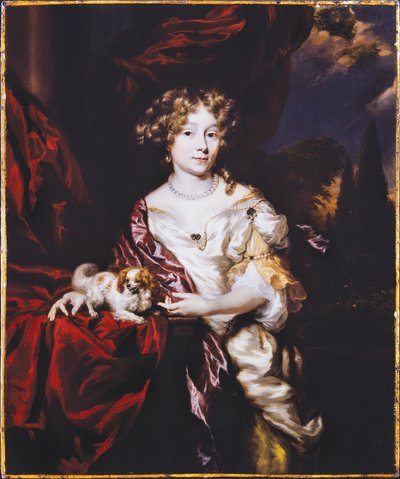 Portrét dámy, 1677 od Nicolaes Maes