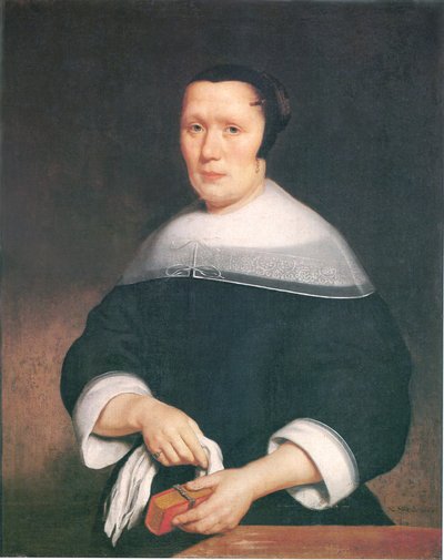 Portrét ženy - od Nicolaes Maes