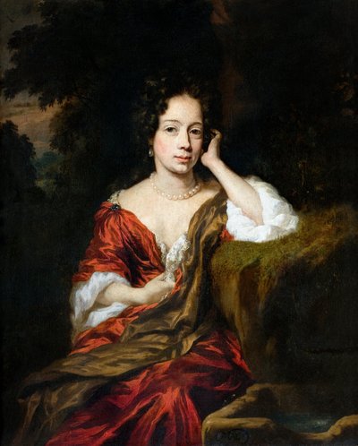 Portrét ženy, 1680 od Nicolaes Maes