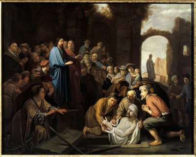 Vzkříšení Lazara. Obraz Nicolaese Cornelisze Moyaerta od Nicolaes Moeyaert