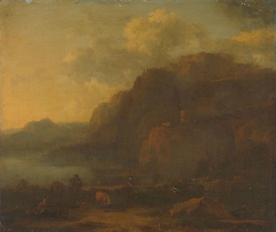 Italská krajina od Nicolaes Pietersz Berchem