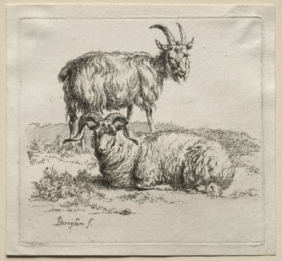 Beran a koza. od Nicolaes Pietersz. Berchem