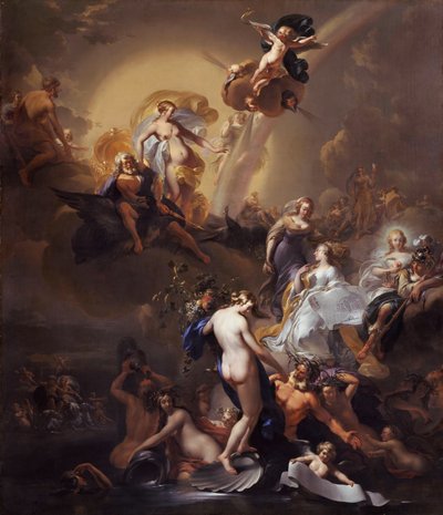 Alegorie na expanzi Amsterdamu od Nicolaes Pieterszoon Berchem