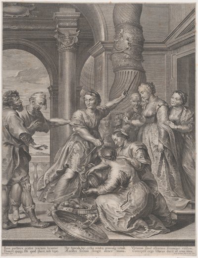 Achilles a dcery Lycomedes, ca. 1620-26., ca. 1620-26. od Nicolaes Ryckmans