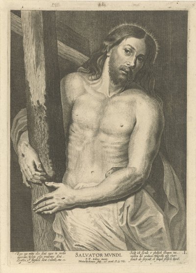 Kristus s křížem Kristus a třináct apoštolů (název série) od Nicolaes Ryckmans