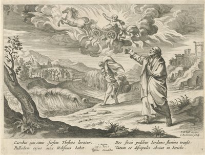 Elíša vidí Eliášovo nanebevstoupení Historie Elisy (název série) od Nicolaes Ryckmans