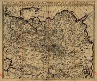 Tartary nebo Říše Velkého Chána od Nicolaes Witsen