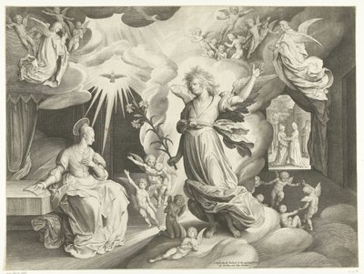 Zvěstování od Nicolaes de Bruyn