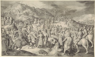 Kristus na kříži od Nicolaes de Bruyn