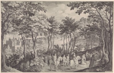 David v Abigail od Nicolaes de Bruyn