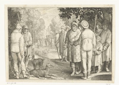 Josefa jeho bratři prodají obchodníkům u studny Příběh Josefa (název série) od Nicolaes de Bruyn