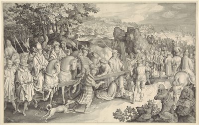 Nesení Kříže od Nicolaes de Bruyn