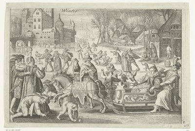 Zima (název na objektu) Four Seasons (název série) od Nicolaes de Bruyn