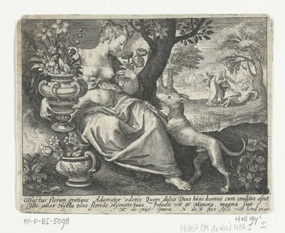 čich Pět smyslů (název série) od Nicolaes de Bruyn