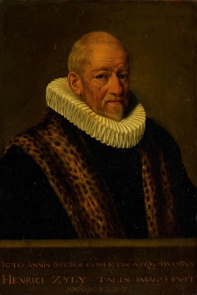 Portrét Henricus van Zijl (1545-1627) od Nicolaes van Borculo