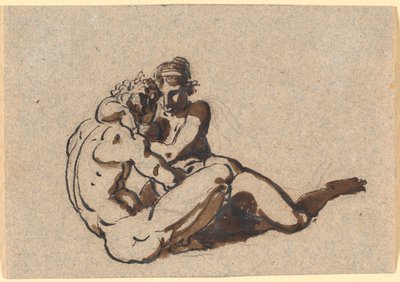 Muž a žena v objetí od Nicolai Abildgaard