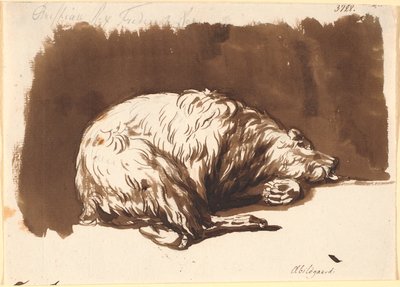 Ležící medvěd od Nicolai Abildgaard