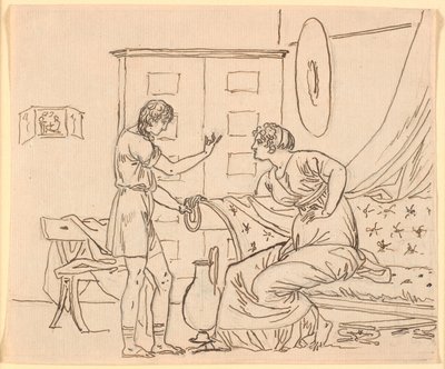 Studie pro Papirius a jeho matku od Nicolai Abildgaard