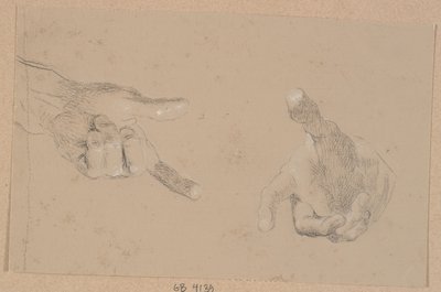 Dvě studie z jedné ruky od Nicolai Abildgaard