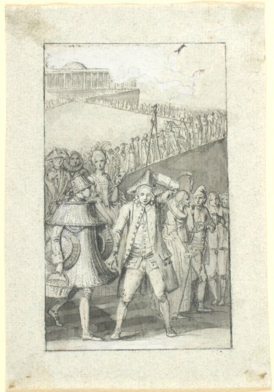 Návrh ilustrace pro Johse. Ewaldův příběh "Chrám štěstí. Sen" v edici jeho sebraných spisů od Nicolai Abildgaard