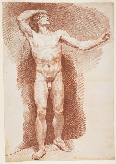 Stojící mužský akt od Nicolas Bernard Lepicie
