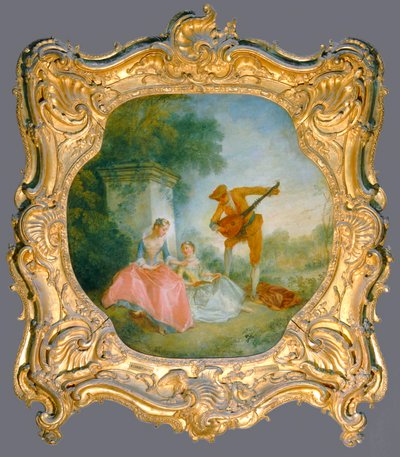 La lecon de musique - Hodina hudby ... od Nicolas (attr. to) Lancret