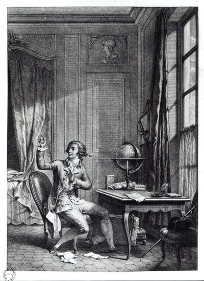 St. Preux Receiving the Portrait of Julie, ilustrace z 