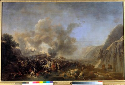 Kampaň (expedice) do Egypta (1798-1801): „“ Bitva o Nazaret, 8. 4. 1799, vítězství vyhrál generál Jean Andoche Junot (Jean-Andoche), vévoda z Abrantes (1771-1813)“ Obraz od Nicolas Taunay (1755-1830) 19. století Sun. 0,92x1,39 m versailles, múza od Nicolas Antoine Taunay