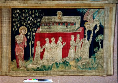 Tapiserie Apocalypse, Kartony malíře Hennequina de Bruges, dílna Nicolase Bataille. č. 13, Pátá pečeť: Duše mučedníků od Nicolas Bataille