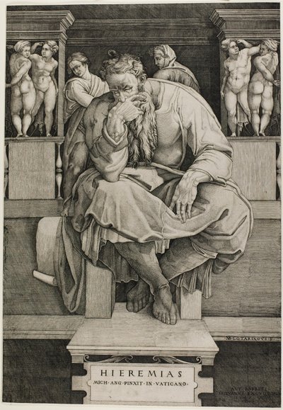 Jeremiáš od Nicolas Beatrizet