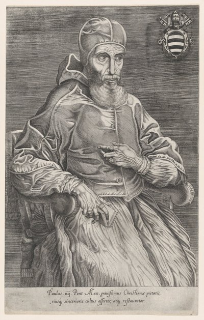 Portrét papeže Pavla IV., 1530-66., 1530-66. od Nicolas Beatrizet