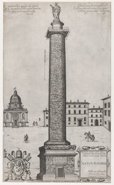 Zrcadlo římské velkoleposti: Trajanův sloup, 1589., 1589 od Nicolas Beatrizet.