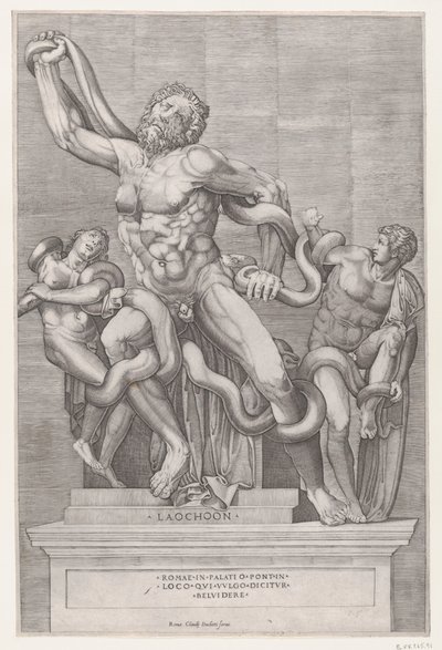 Zrcadlo římské velkoleposti: Laocoon, 16. stol., 16. stol. od Nicolas Beatrizet
