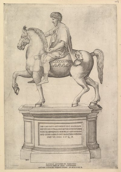 Zrcadlo římské velkoleposti: Marcus Aurelius, 16. století. od Nicolas Beatrizet