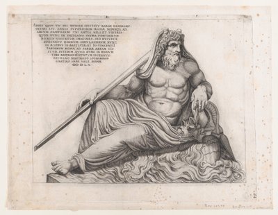 Mirror of Roman Magnificence: The Ocean God, 1560., 1560. od Nicolas Beatrizet