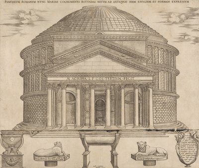 Zrcadlo římské velkoleposti: Pantheon, 1649., 1649. od Nicolas Beatrizet
