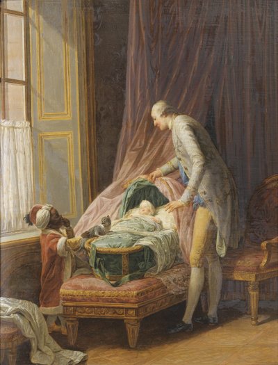 Louis Philippe Joseph dOrléans 1747-1793, v Cradle, 1774 od Nicolas-Bernard Lepicie